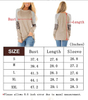 Women's Leopard Print Color Block Tunic Round Neck Long Sleeve Shirts Striped Causal Blouses Tops